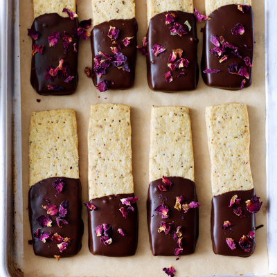 Rose & Dark Chocolate Shortbread from Waitrose